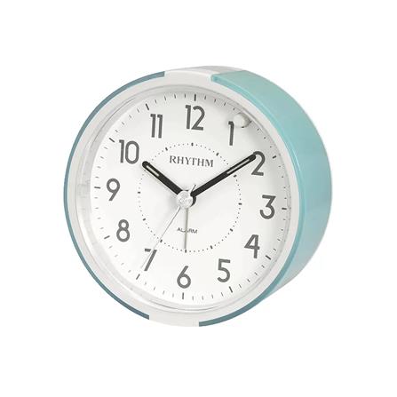 นาฬิกาตั้งโต๊ะพลาสติก RHYTHM CRE896BR04 3.5 นิ้ว สีฟ้า_0