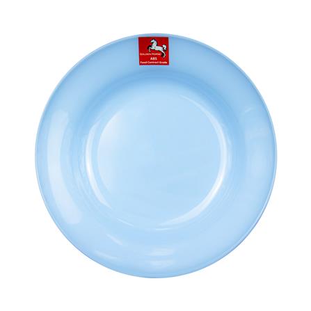 จานลึก ABS 8 นิ้ว GOLDEN HORSE สีฟ้า_0