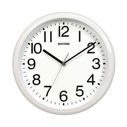 นาฬิกาแขวนพลาสติก RHYTHM CMG579NR03 12 นิ้ว สีขาว_0