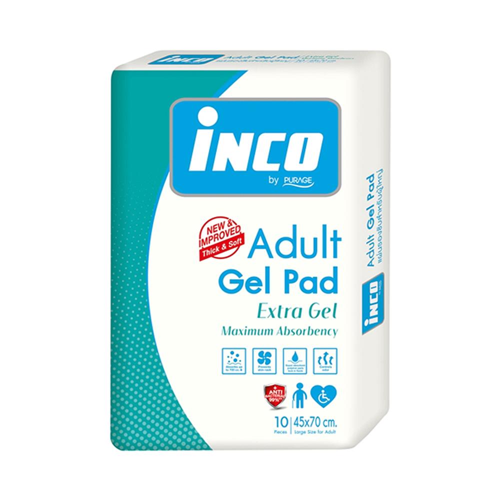 แผ่นรองซับ INCO EXTRA GEL 45X70 ซม. 10 แผ่น_1
