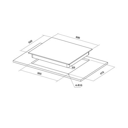เตาฝังแก๊ส HAFELE MELLOW 60 ซม._3