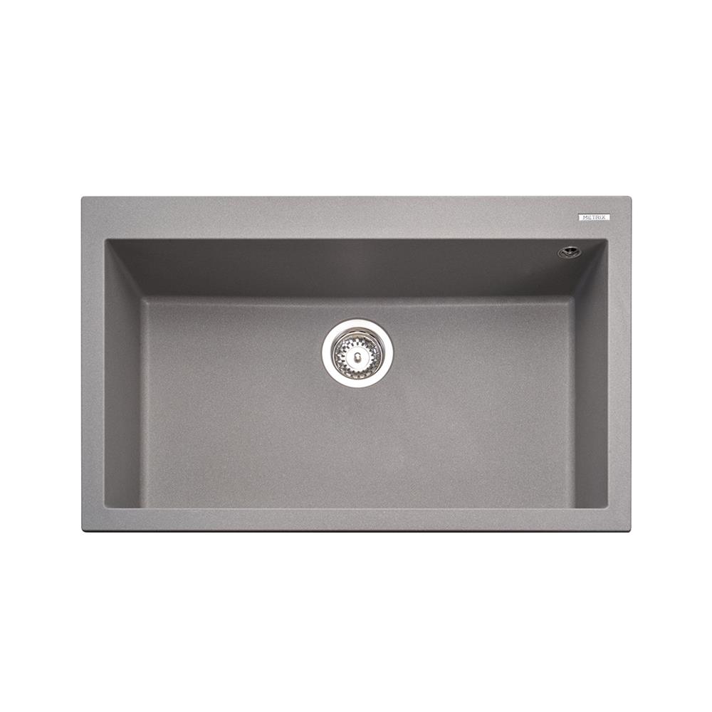 ซิงค์ฝัง 1 หลุม METRIX KIN100TN สีไทเทเนียมเกรย์