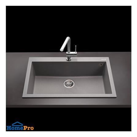 ซิงค์ฝัง 1 หลุม METRIX KIN100TN สีไทเทเนียมเกรย์_1