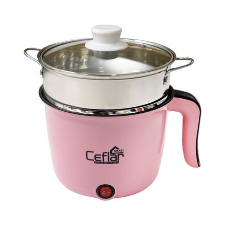 หม้ออเนกประสงค์ CEFLAR CSH-07 สีชมพู 0.6 ลิตร