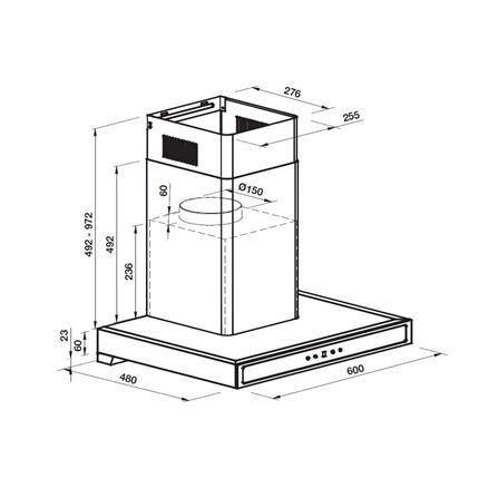 เครื่องดูดควันกระโจม HAFELE BAYU60 60 ซม._3