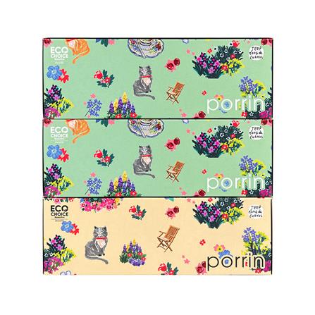 กระดาษเช็ดหน้า PORRIN BOX X-JEEP 150 แผ่น แพ็ค 3_0