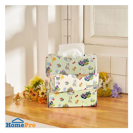 กระดาษเช็ดหน้า PORRIN BOX X-JEEP 150 แผ่น แพ็ค 3_3