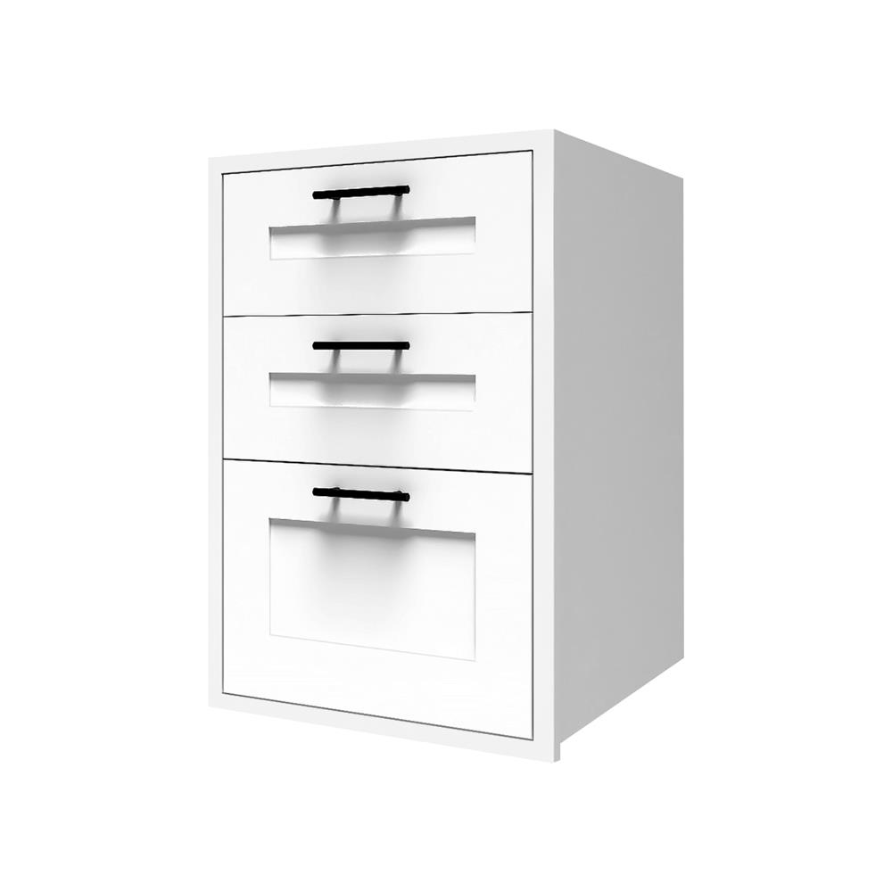 ตู้ลิ้นชัก 3 ชั้น CABIN ELMO 48.3x71 ซม. สีขาว