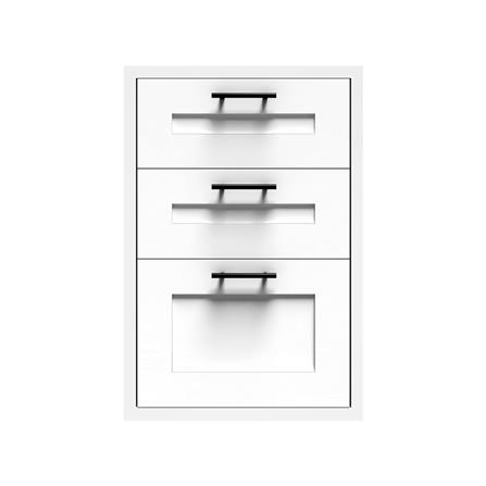 ตู้ลิ้นชัก 3 ชั้น CABIN ELMO 48.3x71 ซม. สีขาว