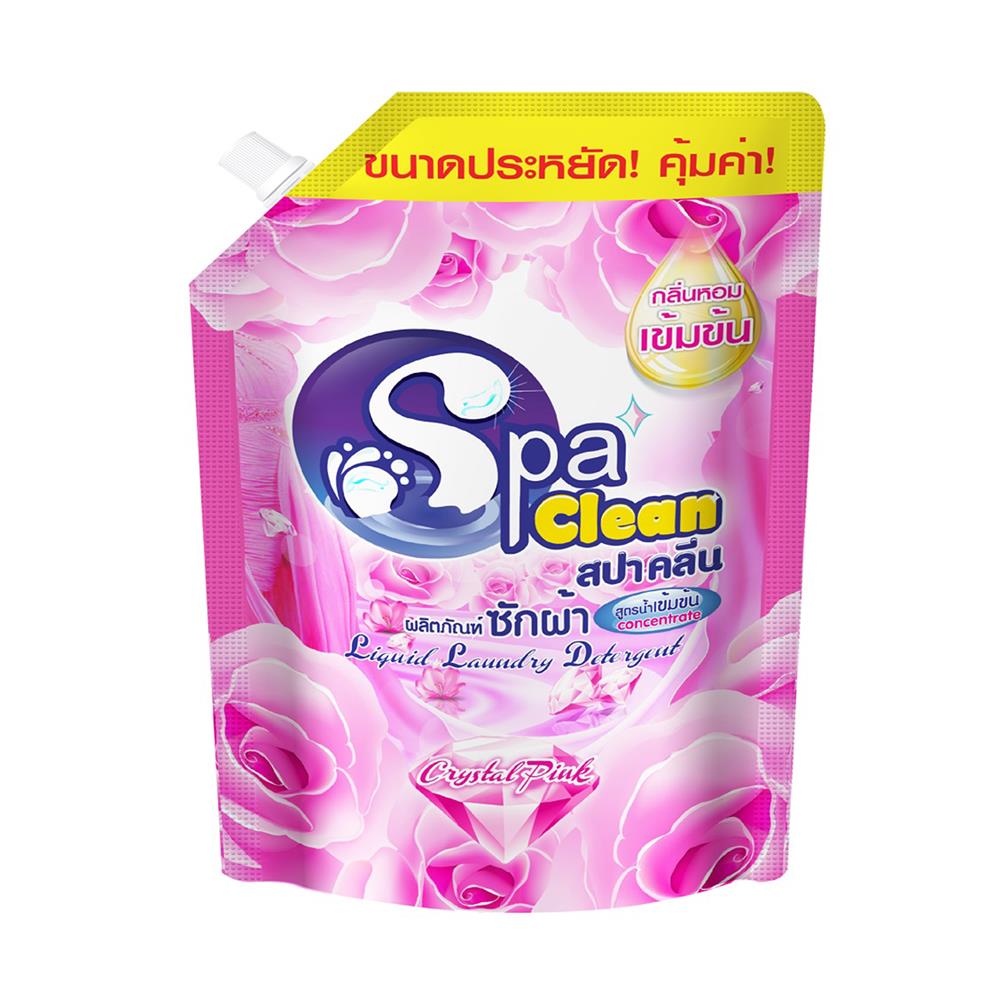 น้ำยาซักผ้า SPACLEAN 2,000 มล. กลิ่นคริสตัลพิงค์ 1 แถม 1