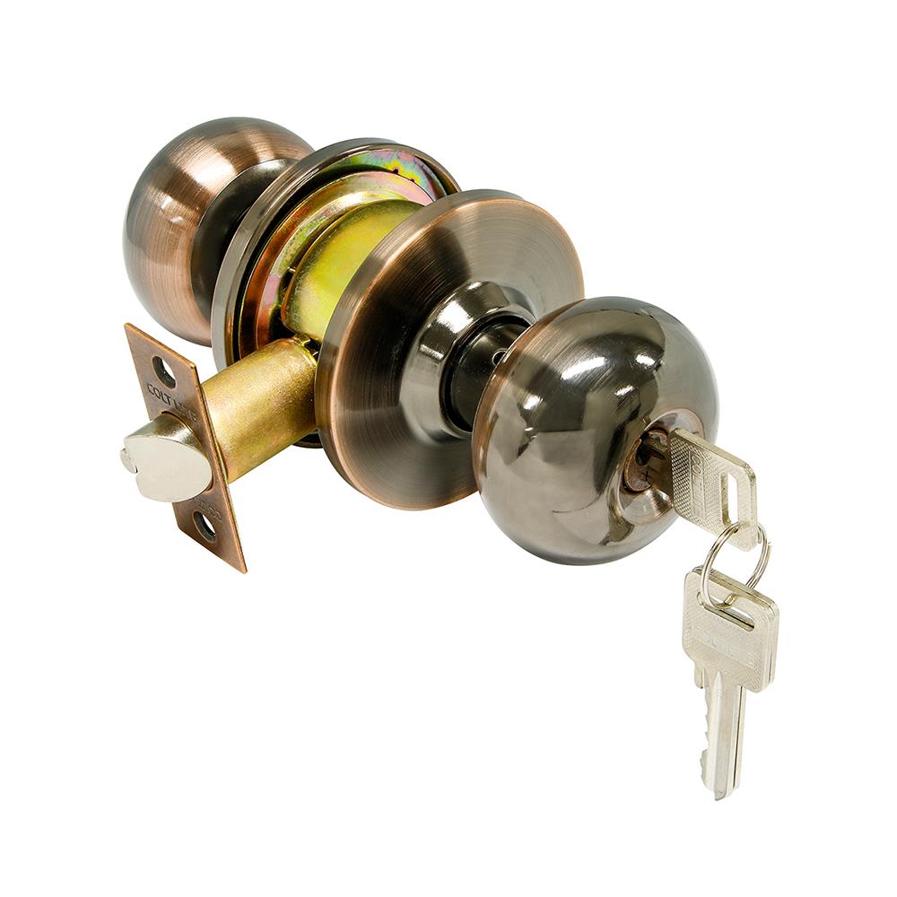 ลูกบิดทั่วไป COLT LITE B5791 หัวจัน สีทองแดงรมดำ