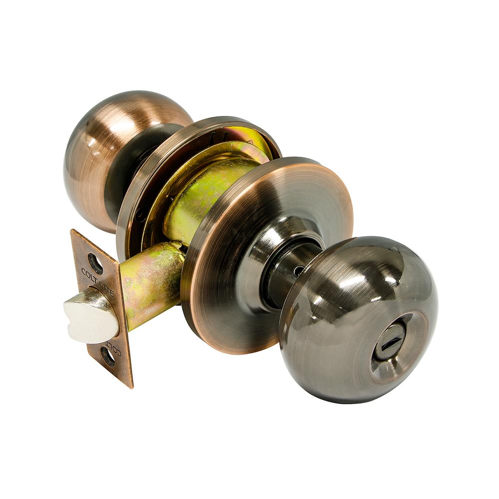 ลูกบิดห้องน้ำ COLT LITE B5791 หัวจัน สีทองแดงรมดำ