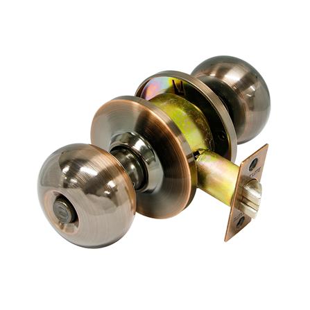 ลูกบิดห้องน้ำ COLT LITE B5791 หัวจัน สีทองแดงรมดำ_0