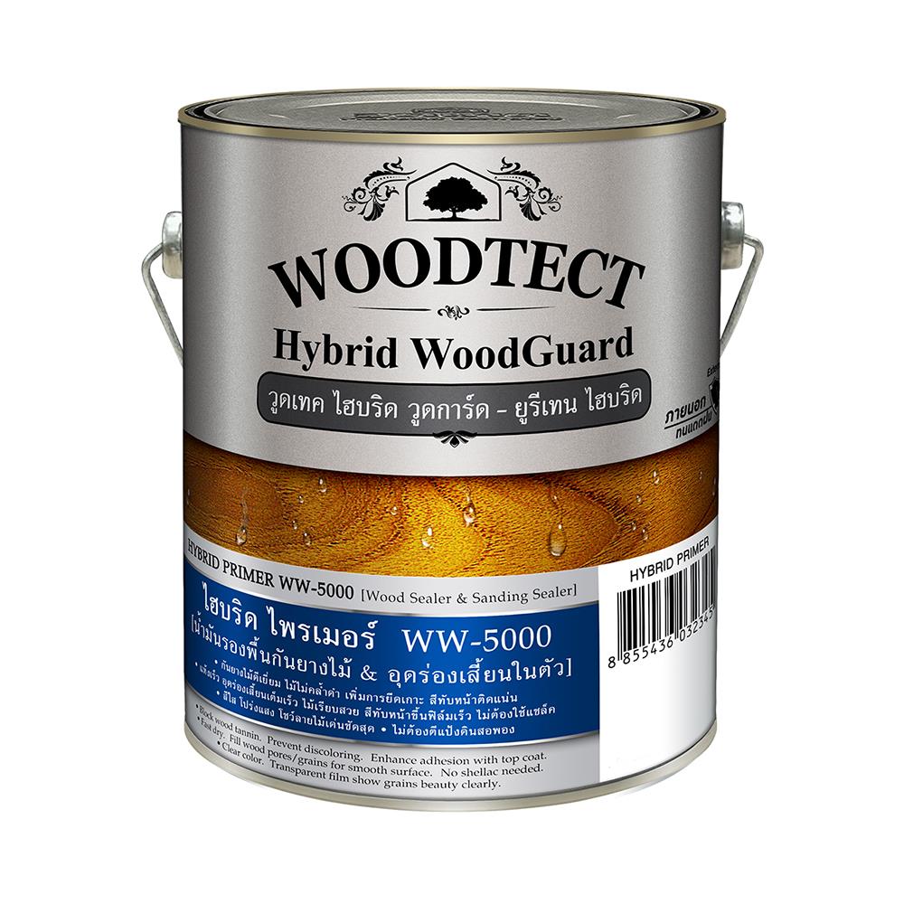 สีรองพื้นไม้ WOODTECT HYBRID WOODGUARD WW-5000 1/4 แกลลอน