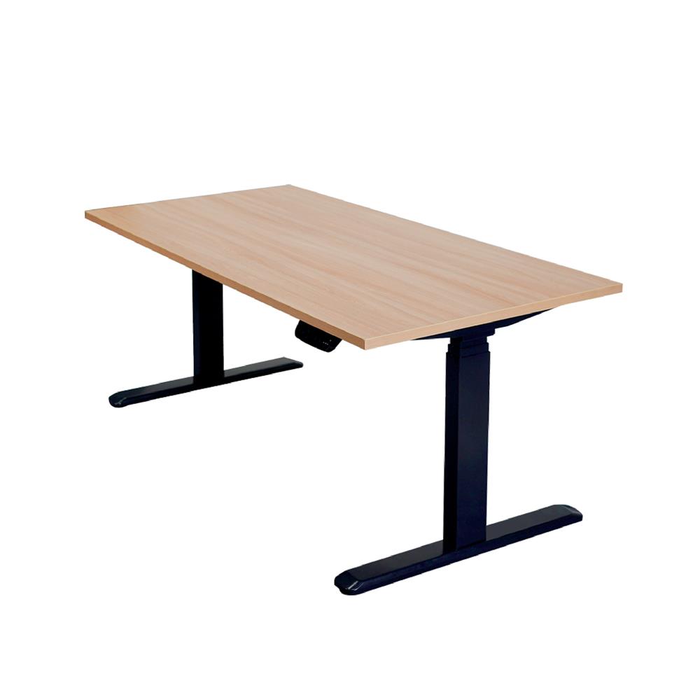 โต๊ะปรับระดับไฟฟ้า WORKSCAPE WDH-00010 150 ซม. สีคาปูชิโน่/ดำ