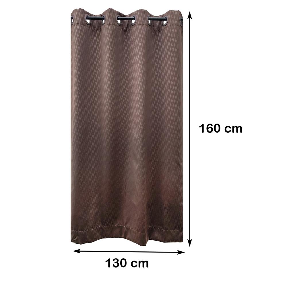 ผ้าม่าน EYELET HOME LIVING STYLE SLANTO UV 130X160 ซม. สีน้ำตาล