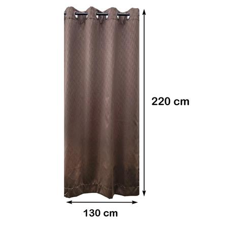 ผ้าม่าน EYELET HOME LIVING STYLE SLANTO UV 130X220 ซม. สีน้ำตาล_7