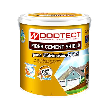 สีทาไม้ฝาไฟเบอร์ซีเมนต์ WOODTECT 6205 สีไม้แดง 1 แกลลอน