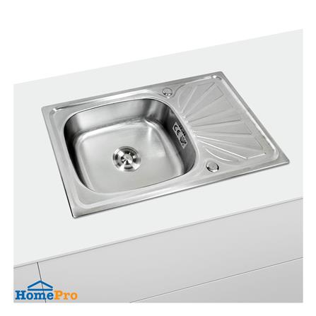 ซิงค์ฝัง 1 หลุม 1 ที่พัก TECNOSTAR TNS 754517 เงิน_2