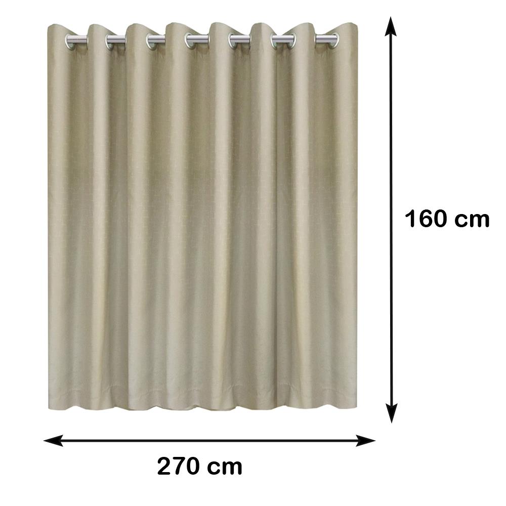 ผ้าม่าน EYELET HOME LIVING STYLE PLUSO UV 270X160 ซม. สีน้ำตาล