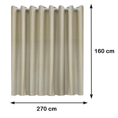 ผ้าม่าน EYELET HOME LIVING STYLE PLUSO UV 270X160 ซม. สีน้ำตาล_5