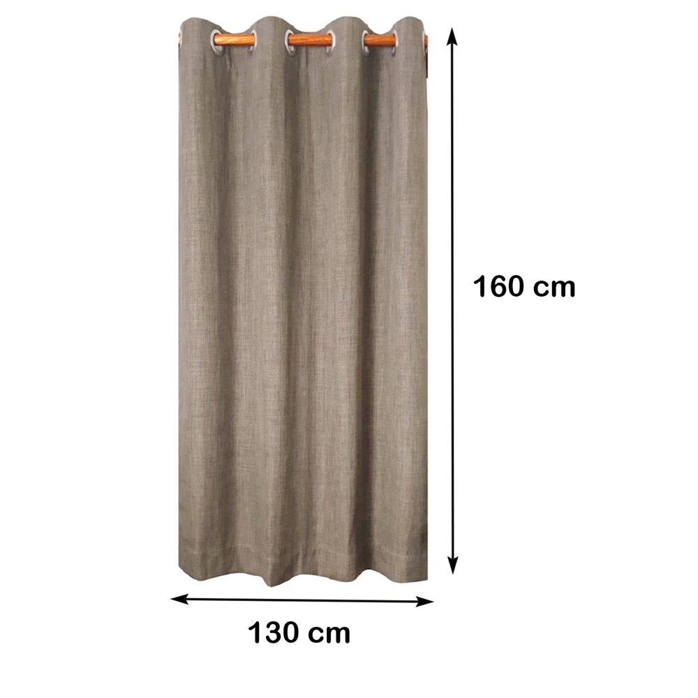 ผ้าม่าน EYELET HOME LIVING STYLE GRAINO UV 130X160 ซม. สีน้ำตาล