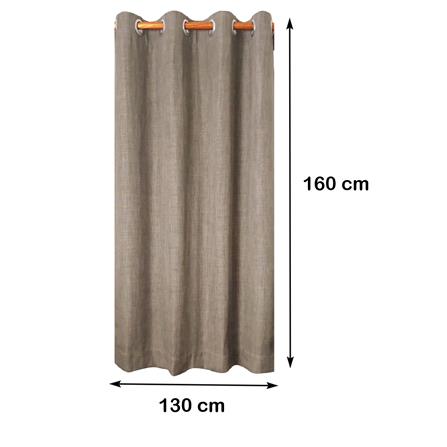 ผ้าม่าน EYELET HOME LIVING STYLE GRAINO UV 130X160 ซม. สีน้ำตาล_5