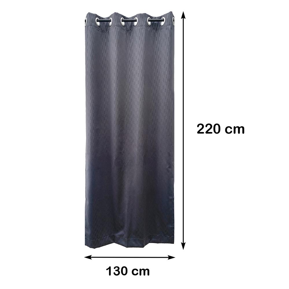 ผ้าม่าน EYELET HOME LIVING STYLE SLANTO UV 130X220 ซม. สีเทา