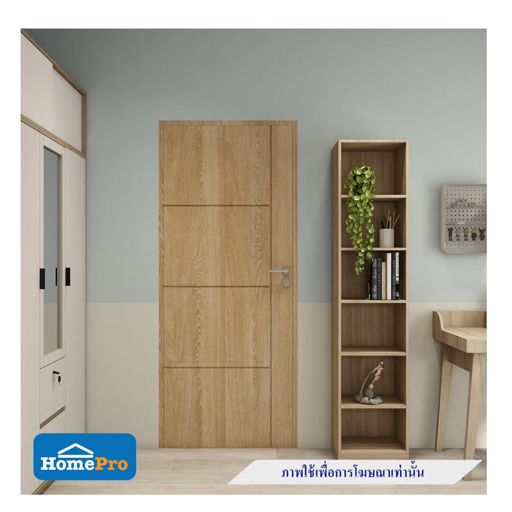 ประตูภายใน UPVC PARAZZO PUV03 80X200 ซม. สีลาเต้ เจาะลูกบิด