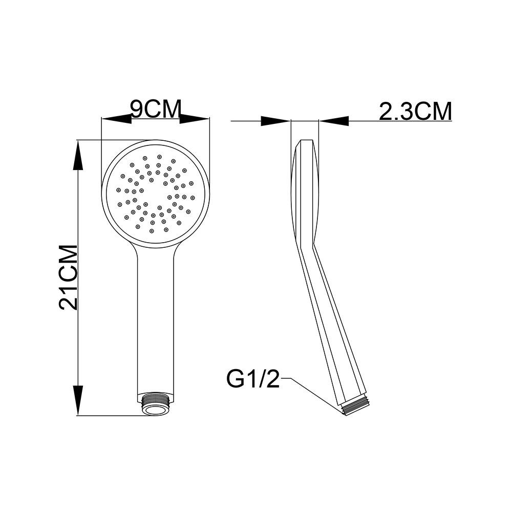 ชุดฝักบัวสายอ่อน DONMARK GL-4243 สีโครม