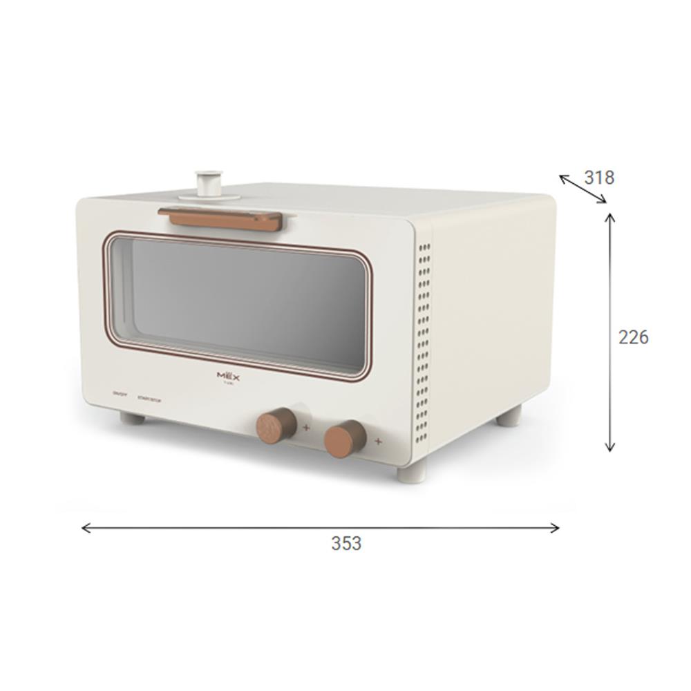 เตาอบเล็กแมนนวล MEX YURI101SC 10 ลิตร