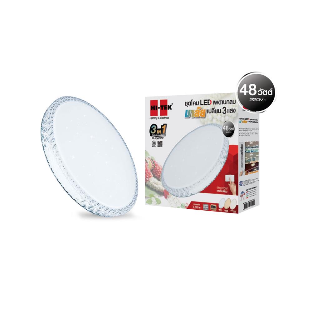 ไฟเพดาน LED HI-TEK HFIL348DCW 15.5 นิ้ว 48 วัตต์ DAYLIGHT/COOL WHITE/WARM WHITE สีขาว