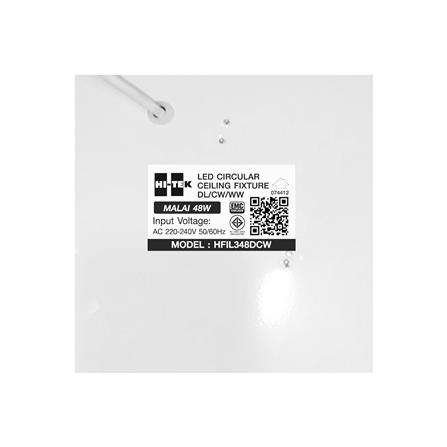 ไฟเพดาน LED HI-TEK HFIL348DCW 15.5 นิ้ว 48 วัตต์ DAYLIGHT/COOL WHITE/WARM WHITE สีขาว_6