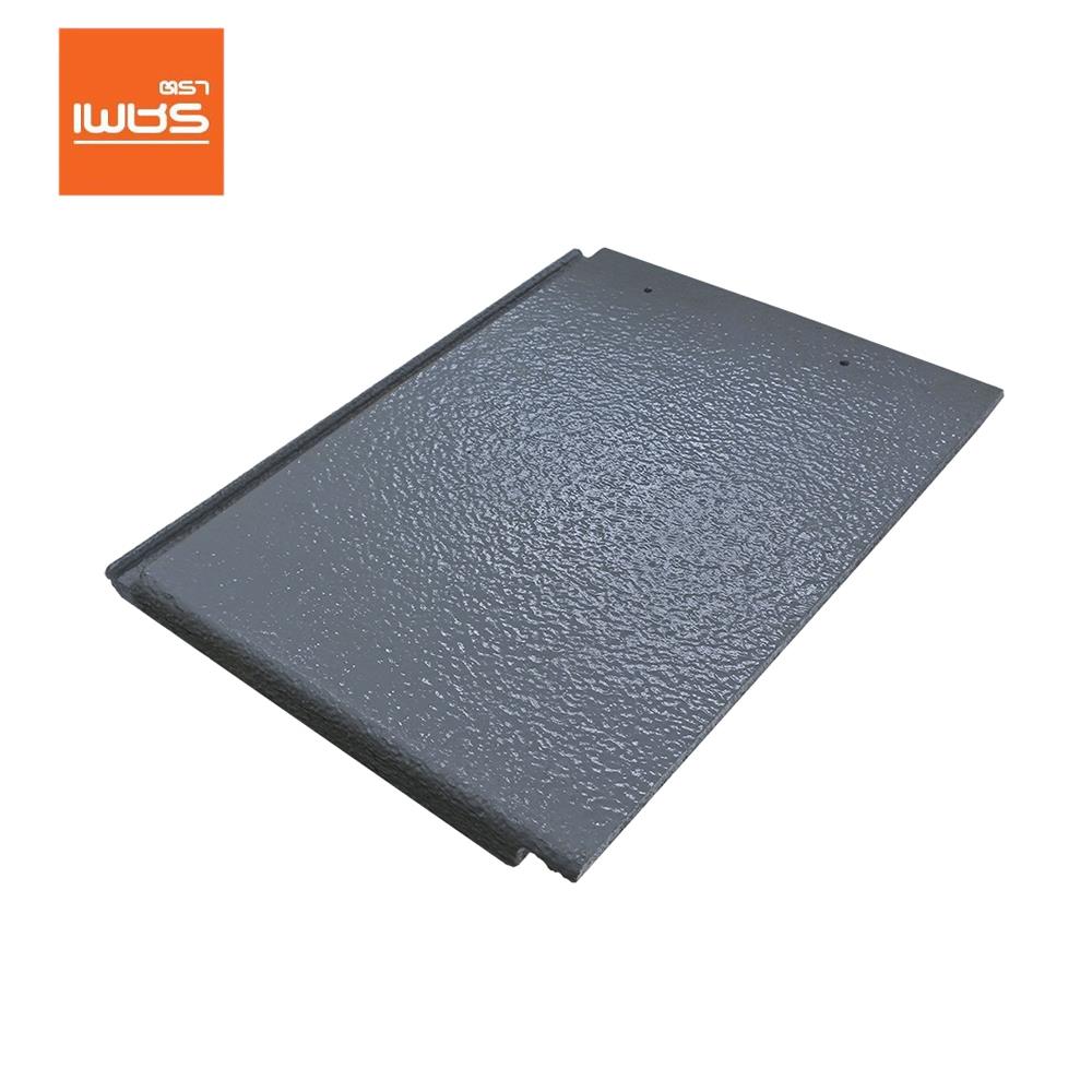 กระเบื้องหลังคาอดามัส แบบเรียบ ตราเพชร 33x42 ซม. สีเทาแอตแลนติก