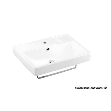 อ่างล้างหน้าแขวนพร้อมราวใต้อ่าง COTTO SC006317 สีขาว_0