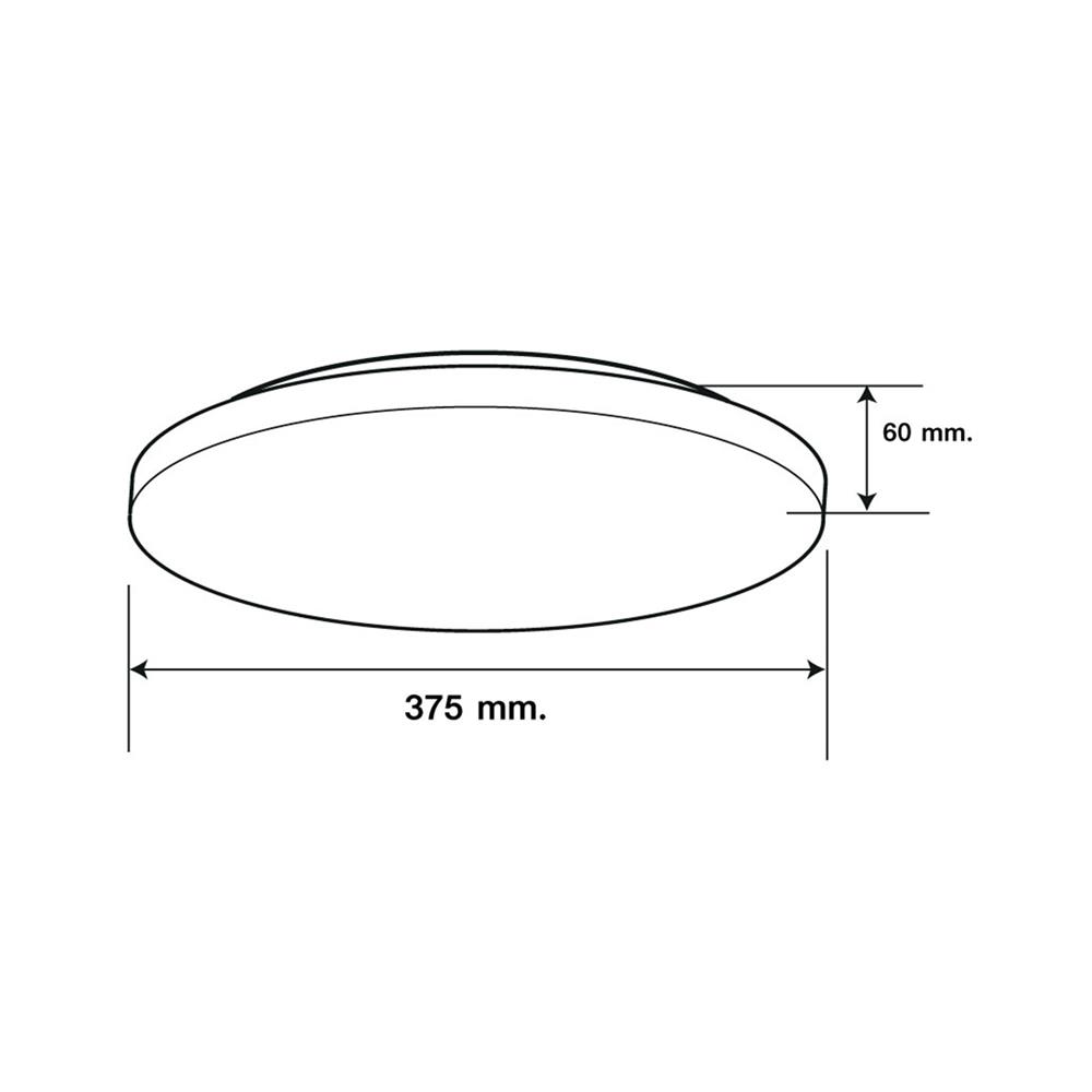 ไฟเพดาน LED HI-TEK HFIL248DCW 15 นิ้ว 48 วัตต์ DAYLIGHT/COOL WHITE/WARM WHITE สีขาว