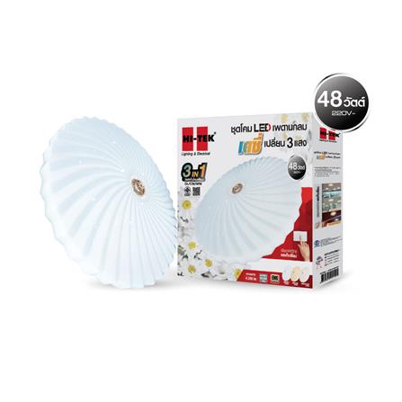 ไฟเพดาน LED HI-TEK HFIL248DCW 15 นิ้ว 48 วัตต์ DAYLIGHT/COOL WHITE/WARM WHITE สีขาว_2