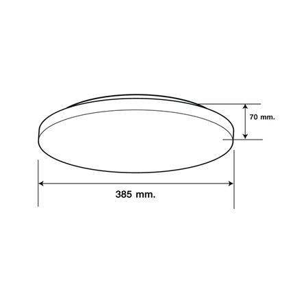 ไฟเพดาน LED HI-TEK HFIL448DCW 15.5 นิ้ว 48 DAYLIGHT/COOL WHITE/WARM WHITE สีขาว_5
