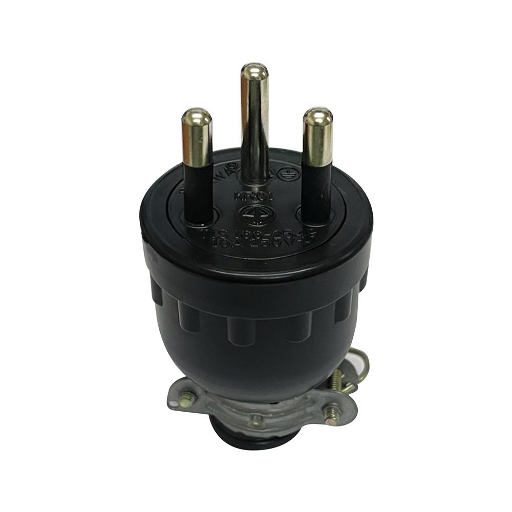 ปลั๊กยางตัวผู้ 3 ขากลม (มอก.) SOKAWA S-312