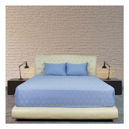 ชุดผ้าปูที่นอน 6 ฟุต 3 ชิ้น SYNDA VASTNESSA สี BLUE