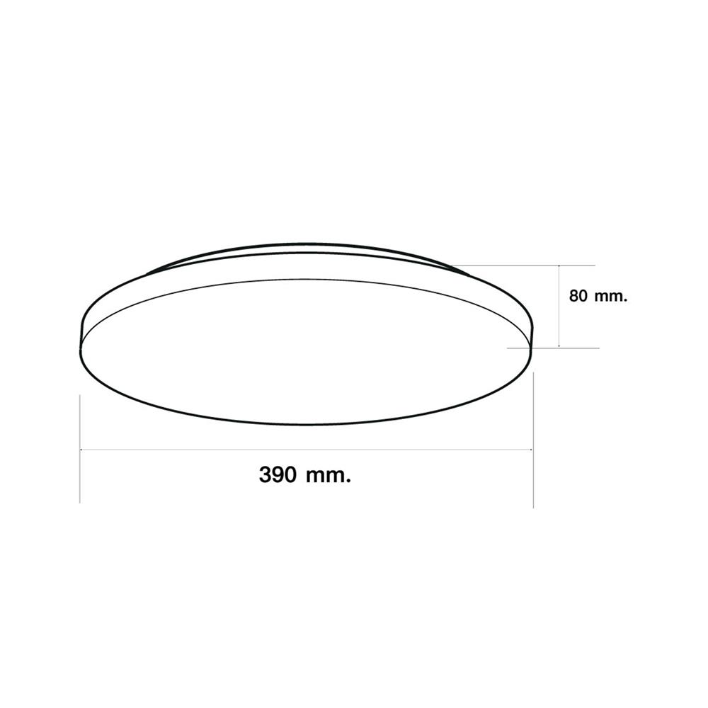 ไฟเพดาน LED HI-TEK HFIL148DCW 15.5 นิ้ว 48 วัตต์ DAYLIGHT/COOL WHITE/WARM WHITE สีขาว