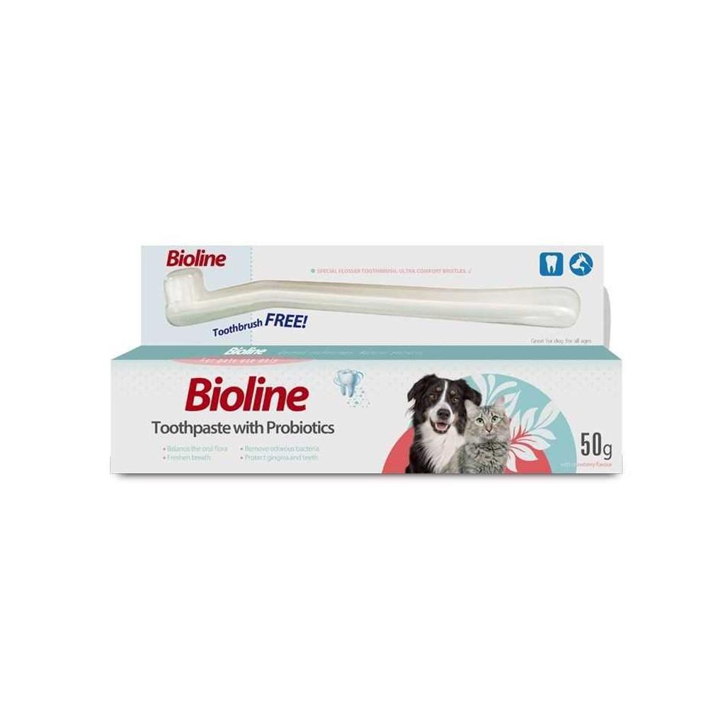 ยาสีฟันสำหรับสัตว์เลี้ยง BIOLINE PROBIOTIC 50 ก.