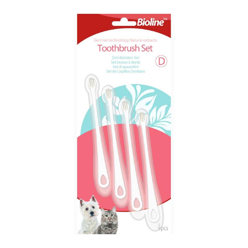 แปรงสีฟันหัวเล็กพิเศษ BIOLINE MINI BRUSH แพ็ก 4 ชิ้น