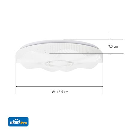 ไฟเพดาน LED CARINI R1038-L1 19 นิ้ว 55 วัตต์ DAYLIGHT/COOL WHITE/WARM WHITE สีขาว_7