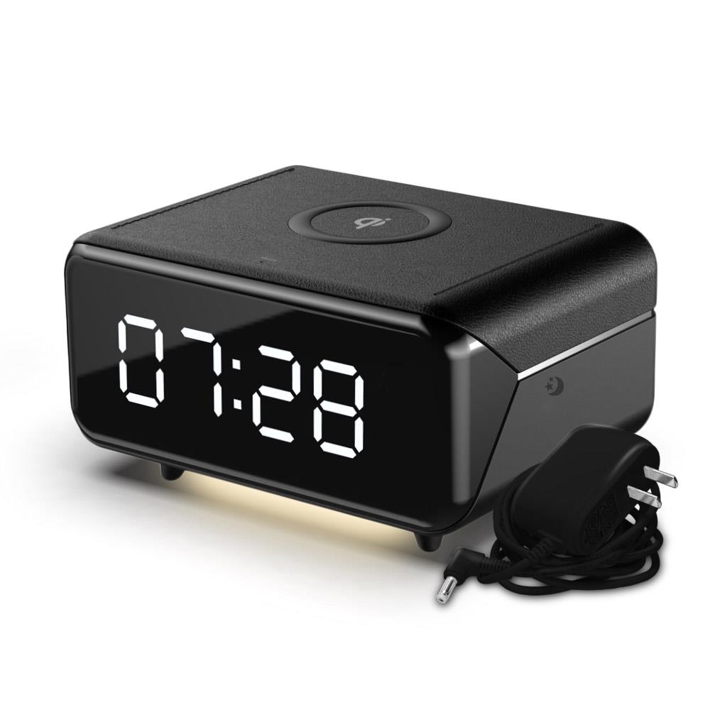 นาฬิกาตั้งโต๊ะดิจิทัล RIN 215270402 6X4 นิ้ว สีดำ