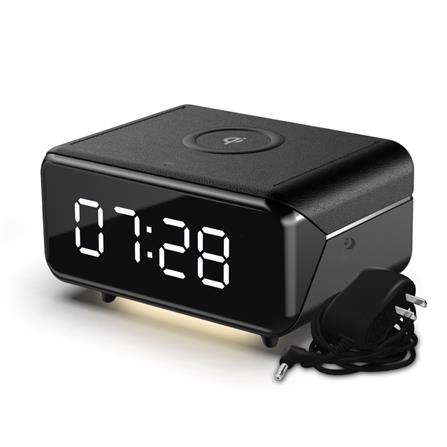 นาฬิกาตั้งโต๊ะดิจิทัล RIN 215270402 6X4 นิ้ว สีดำ_1