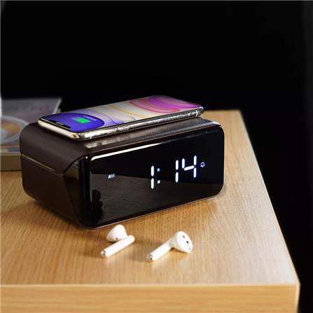 นาฬิกาตั้งโต๊ะดิจิทัล RIN 215270402 6X4 นิ้ว สีดำ_4