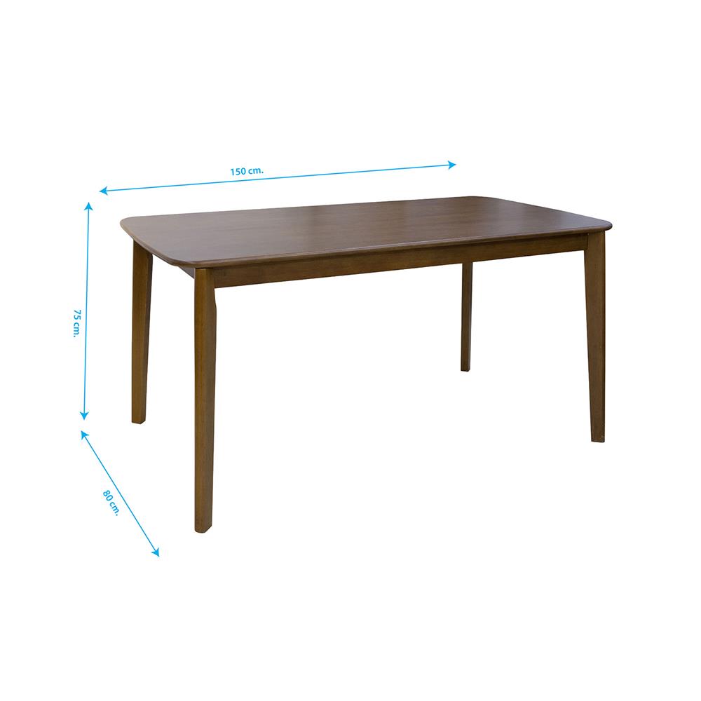 ชุดโต๊ะอาหาร 6 ที่นั่ง FURDINI KARAKED สีวอลนัท