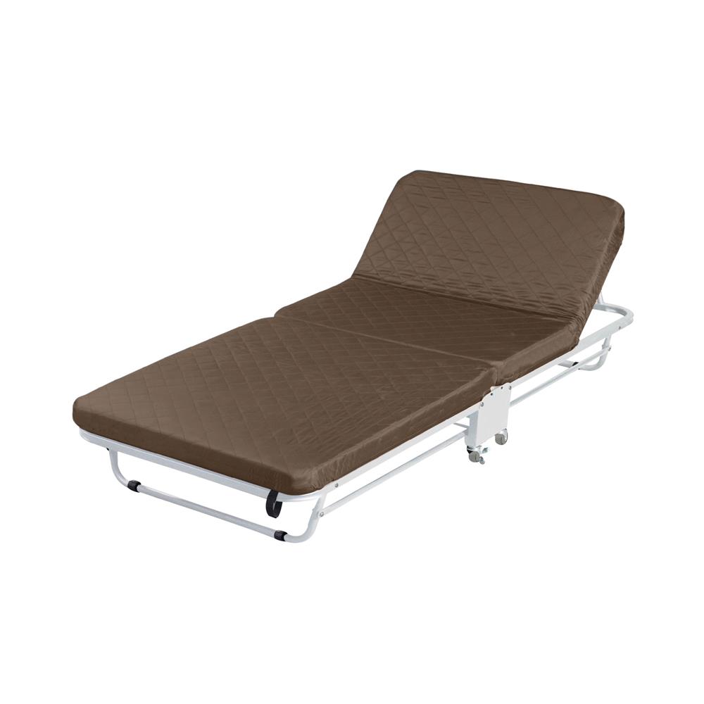 เตียงพับพร้อม TOPPER THAIBULL 2108 EZ-010 สีน้ำตาล