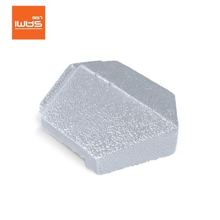 ครอบปิดปลายสันตะเข้อดามัส ตราเพชร 24.5x30 ซม. สีเทาอาร์กติก_0